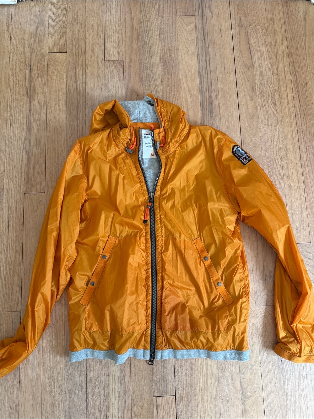 Parajumpers Orange Hooded Windbreaker Jacket